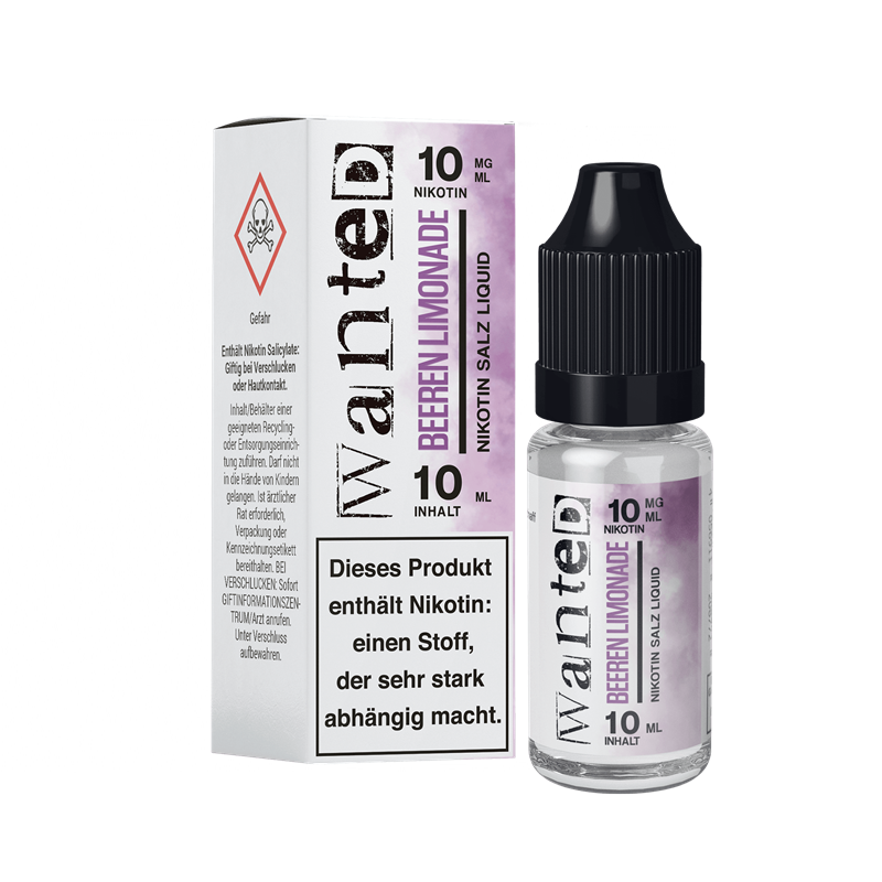 Wanted - Beeren Limonade - 10 ml Nikotinsalz Liquid