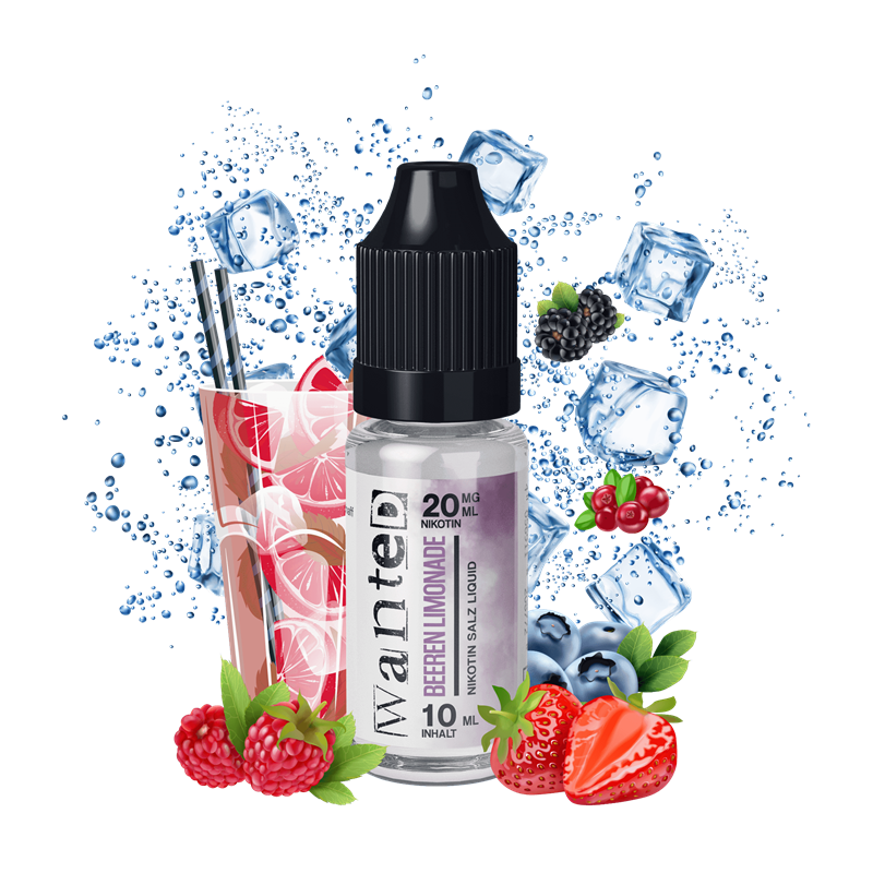 Wanted - Beeren Limonade - 10 ml Nikotinsalz Liquid