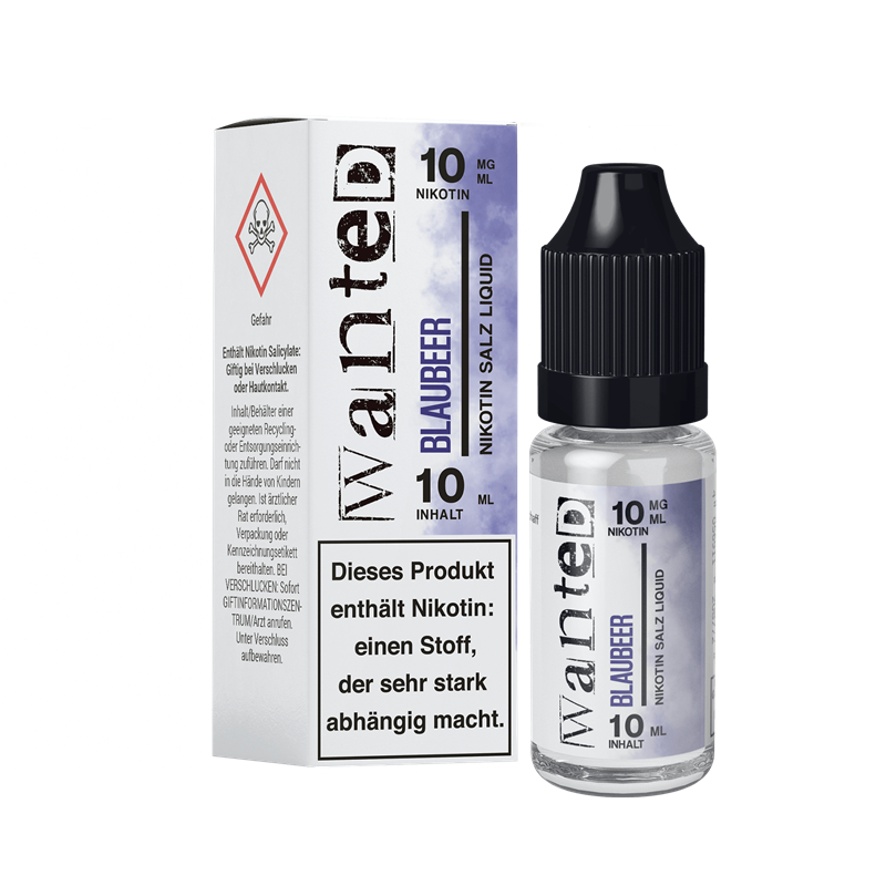 Wanted - Blaubeer - 10 ml Nikotinsalz Liquid
