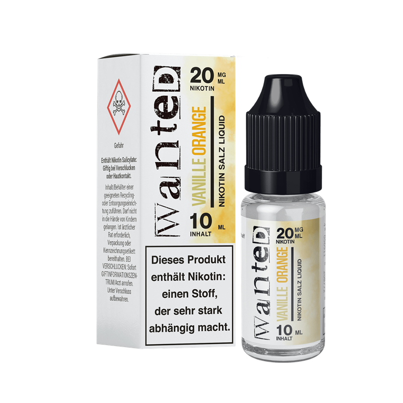 Wanted - Vanille Orange - 10 ml Nikotinsalz Liquid