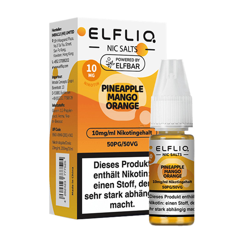 ELF Bar Elfliq - Pineapple Mango Orange - 10 ml Nikotinsalz 
