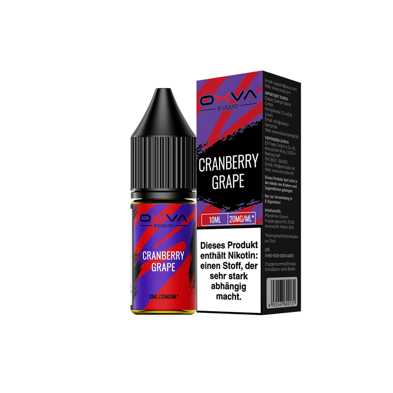 OXVA - Cranberry Grape - 10 ml Nikotinsalz Liquid 