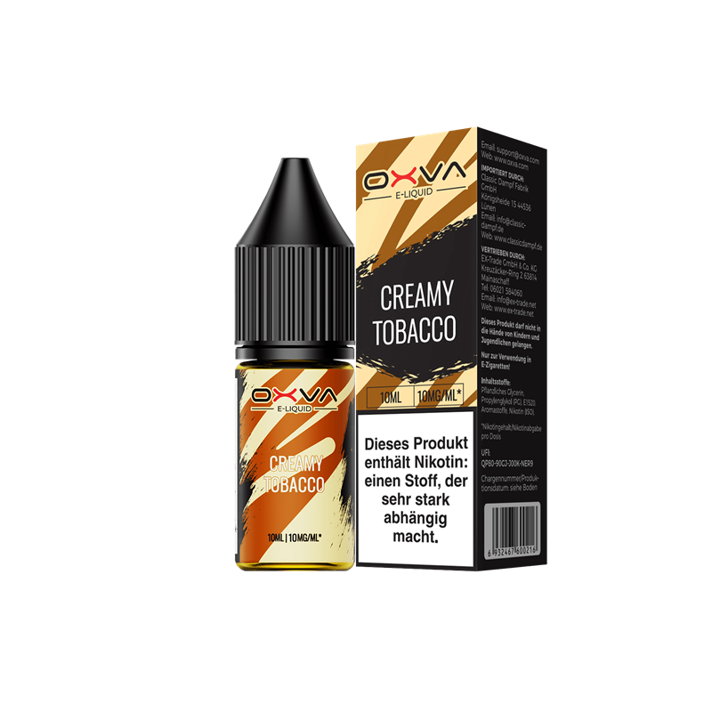 OXVA - Creamy Tobacco - 10 ml Nikotinsalz Liquid 