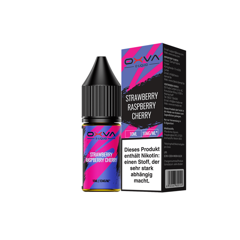 OXVA - Strawberry Raspberry Cherry - 10 ml Nikotinsalz Liquid 