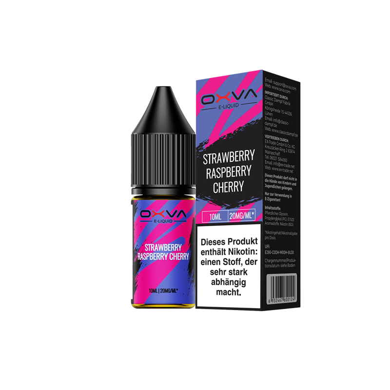 OXVA - Strawberry Raspberry Cherry - 10 ml Nikotinsalz Liquid 