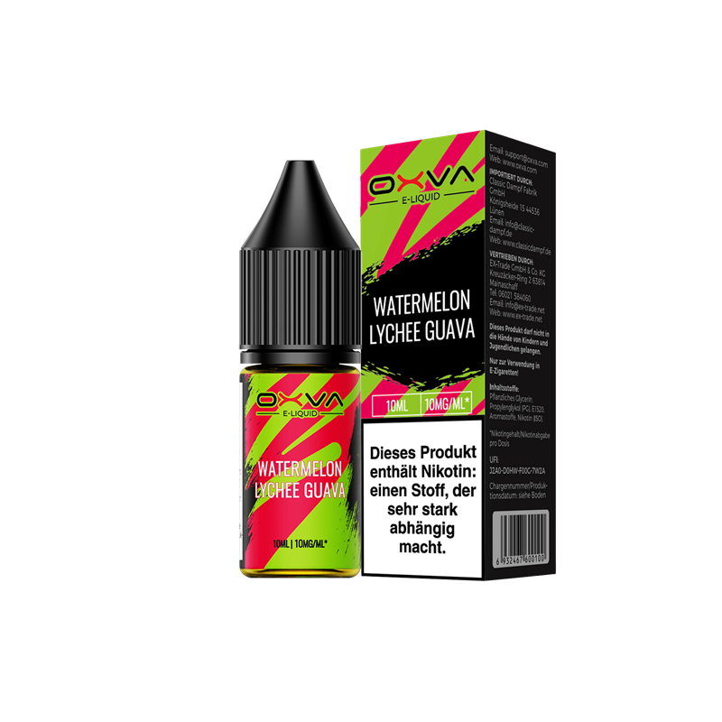 OXVA - Watermelon Lychee Guava - 10 ml Nikotinsalz Liquid 