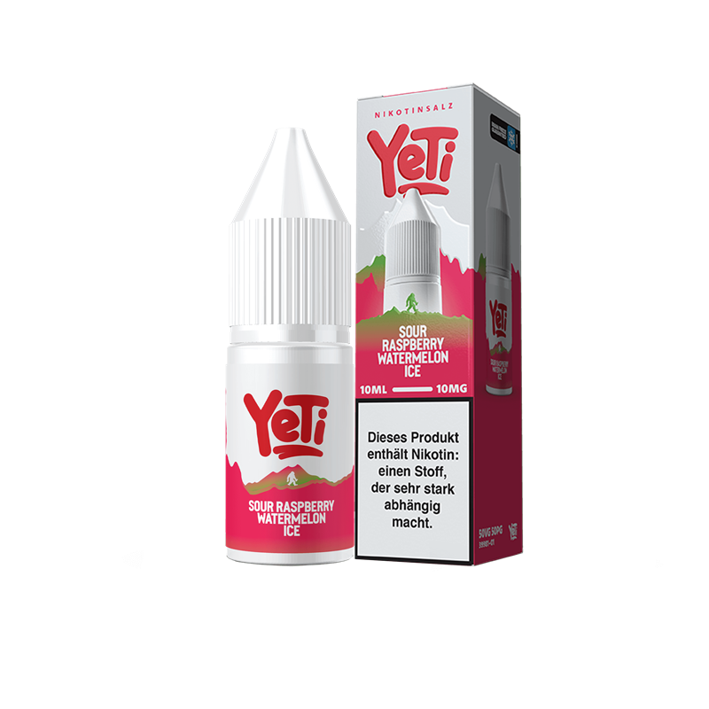 YeTi Summit - Sour Raspberry Watermelon Ice - 10 ml Overdozed Nikotinsalz Liquid