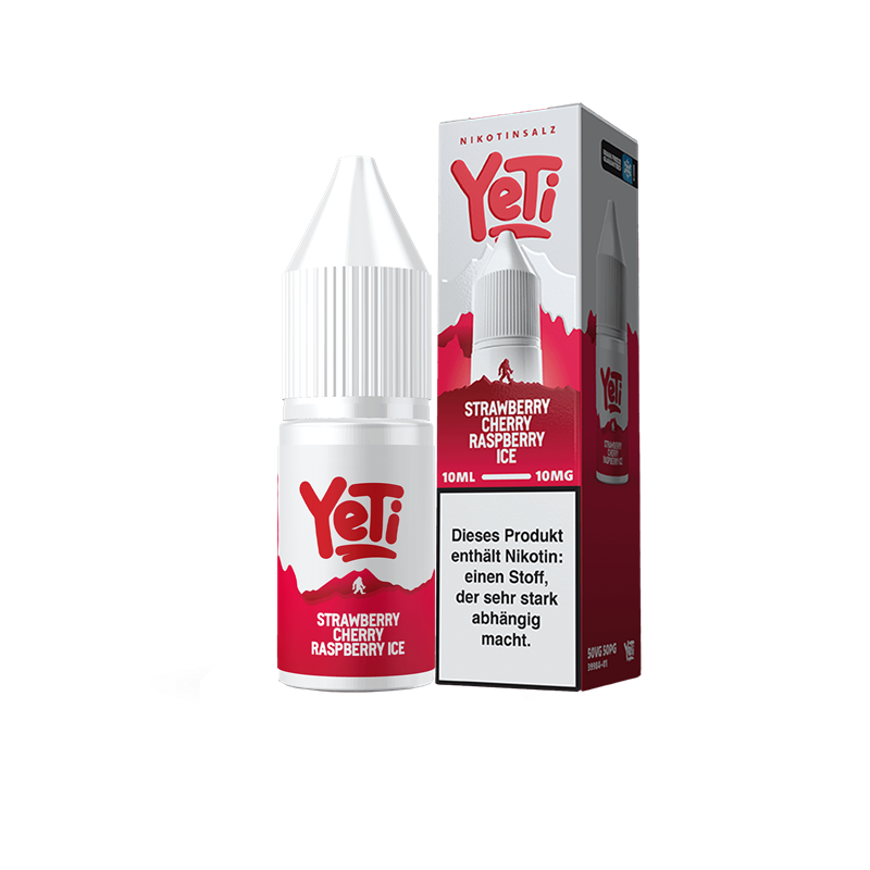 YeTi Summit - Strawberry Cherry Raspberry Ice - 10 ml Overdozed Nikotinsalz Liquid