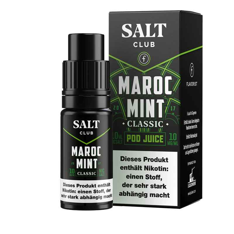 Flavorist Salt Club - Maroc Mint Classic - 10 ml Nikotinsalz Liquid 