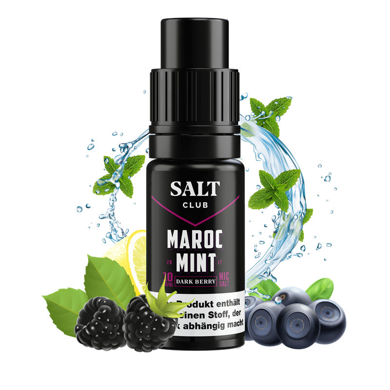 Flavorist Salt Club - Maroc Mint Dark Berry - 10 ml Nikotinsalz Liquid