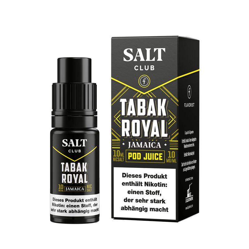 Flavorist Salt Club - Tabak Royal Jamaica - 10 ml Nikotinsalz Liquid 