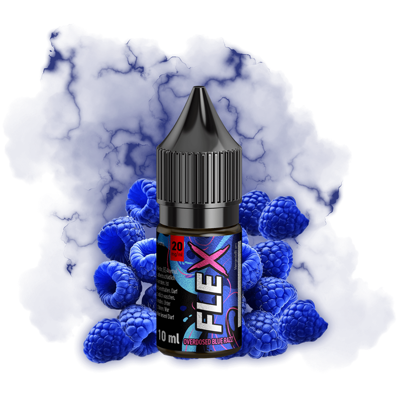 Revoltage Flex - Overdosed Blue Razz - 10 ml Nikotinsalz Liquid