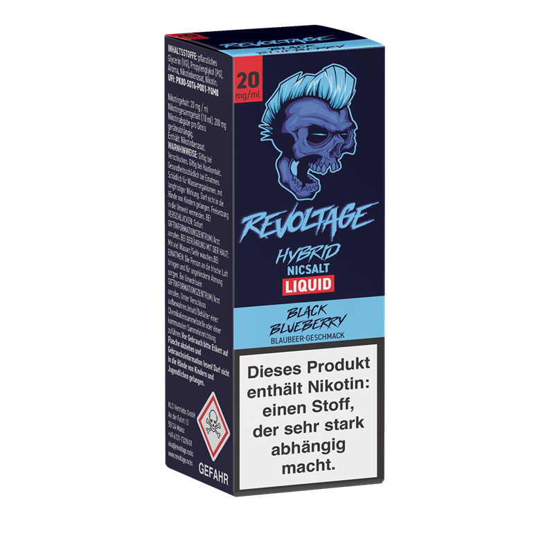 Revoltage - Black Blueberry - 10 ml Hybrid-Nikotinsalz Liquid 