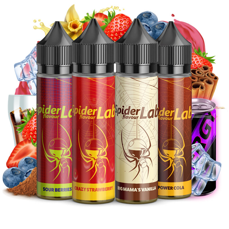 Spider Lab Bundle 1 - Longfill Aroma - 4er Pack