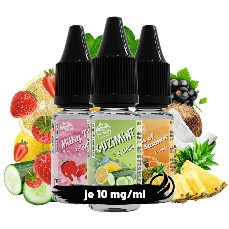 Red Dragon Bundle 1 - E-Liquid - 10 mg/ml - 3er Pack