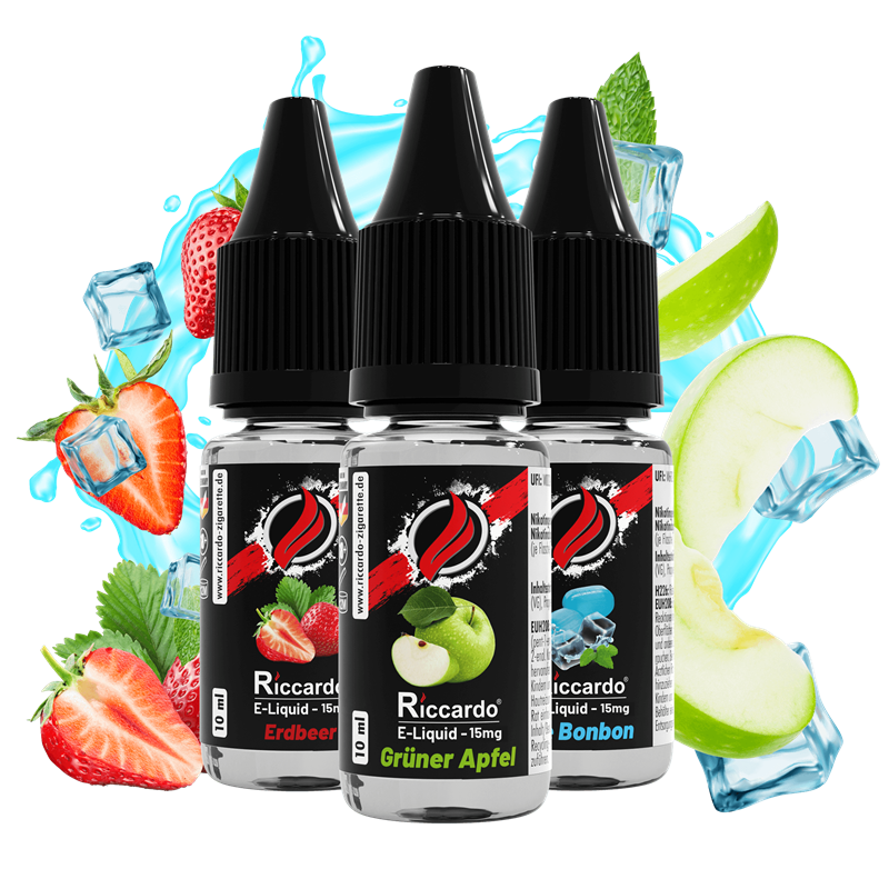 Riccardo Classic Bundle 2 - E-Liquid - 15 mg/ml - 3er Pack
