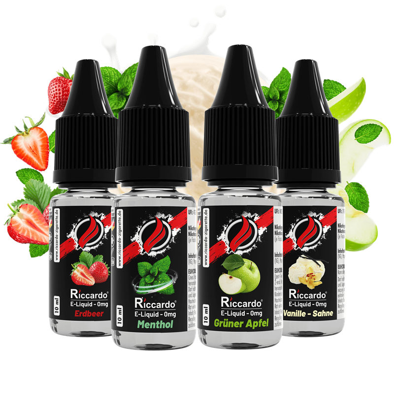 Riccardo Classic Bundle 4 - E-Liquid - 0 mg/ml - 4er Pack