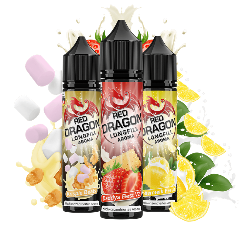 Red Dragon Bundle 2 - Longfill Aroma - 3er Pack