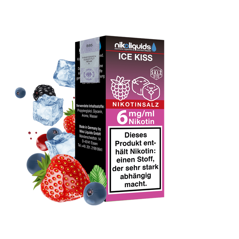 nikoliquids Ice Kiss 50/50 - 10 ml Nikotinsalz-Liquid