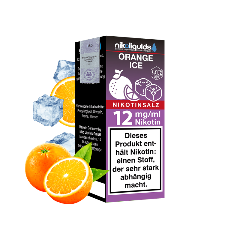 nikoliquids Orange Ice 50/50 - 10 ml Nikotinsalz-Liquid