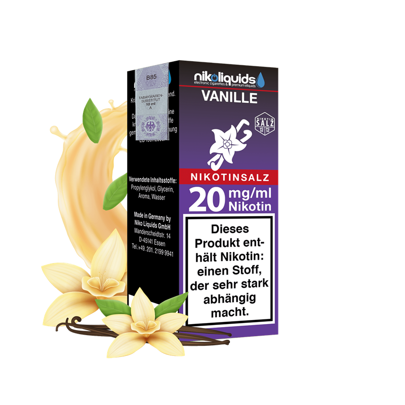 nikoliquids Vanille 50/50 - 10 ml Nikotinsalz-Liquid