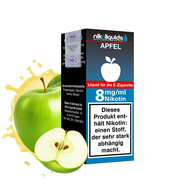 nikoliquids Apfel 70/30 - 10 ml E-Liquid