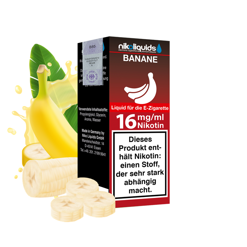 nikoliquids Banane 70/30 - 10 ml E-Liquid