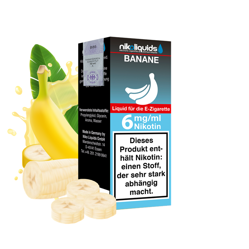 nikoliquids Banane 70/30 - 10 ml E-Liquid