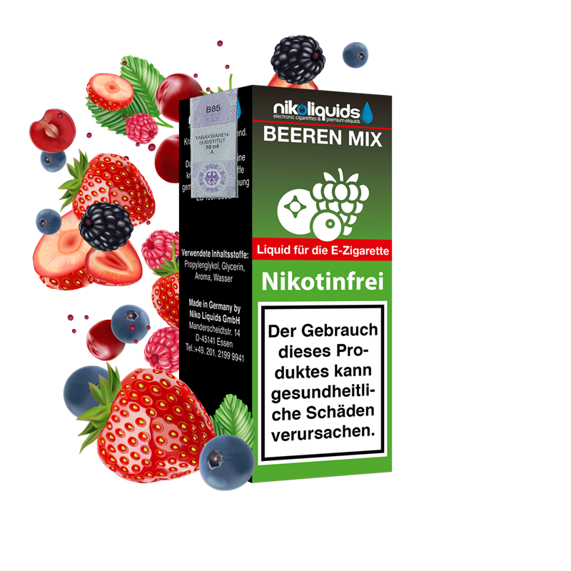 nikoliquids Beeren Mix 70/30 - 10 ml E-Liquid