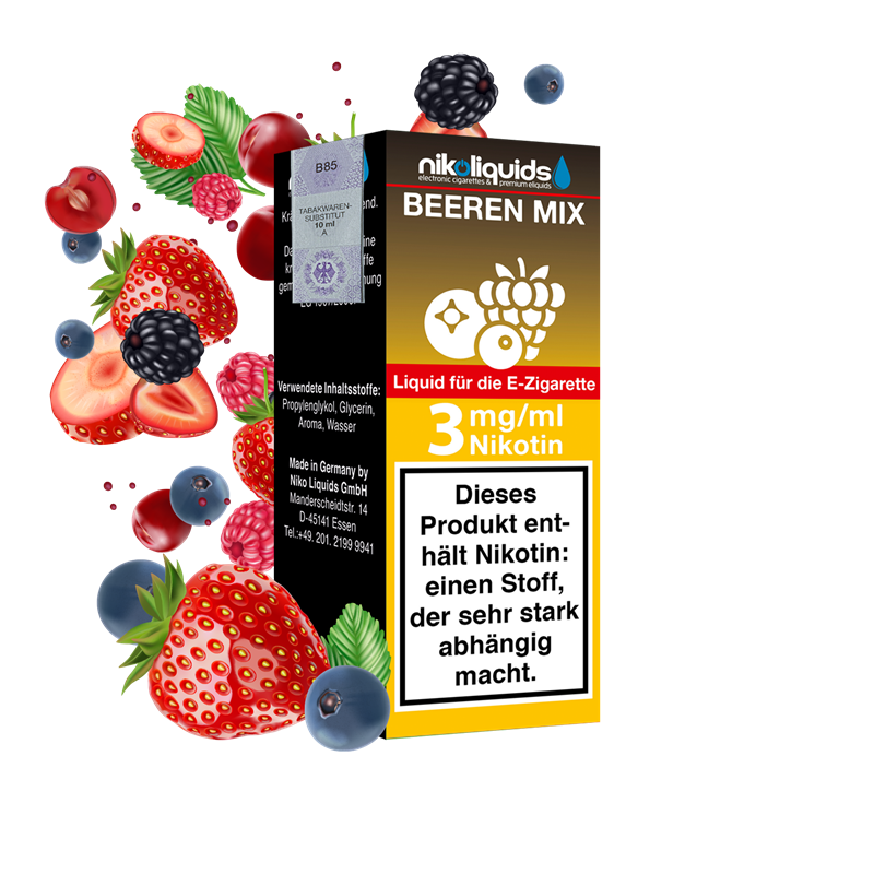 nikoliquids Beeren Mix 70/30 - 10 ml E-Liquid