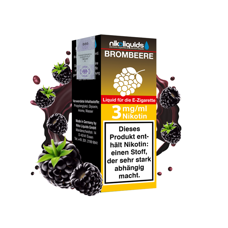 nikoliquids Brombeere 70/30 - 10 ml E-Liquid