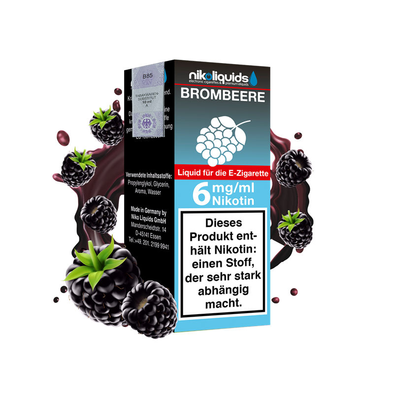 nikoliquids Brombeere 70/30 - 10 ml E-Liquid