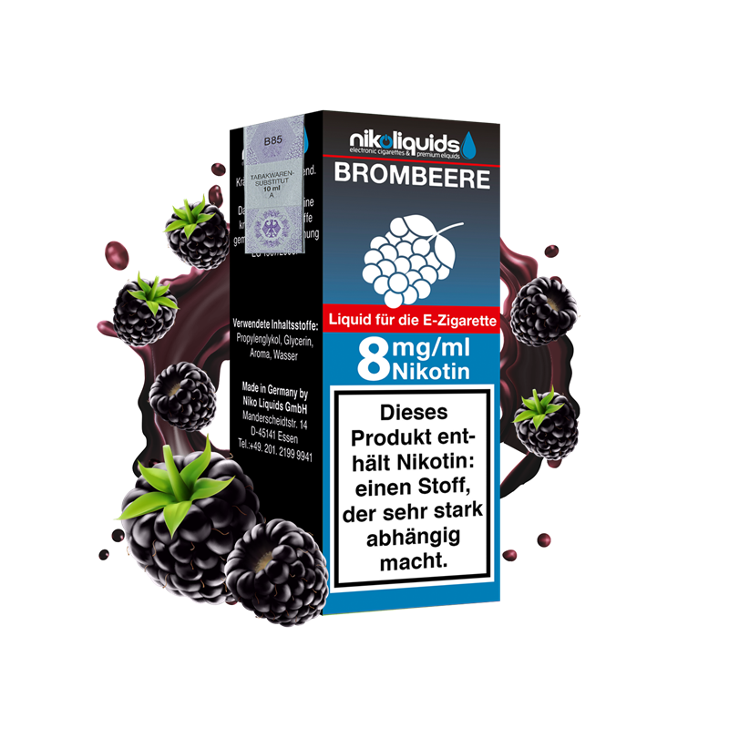 nikoliquids Brombeere 70/30 - 10 ml E-Liquid