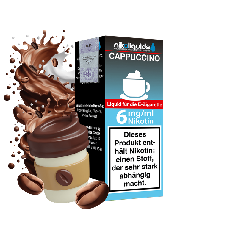 nikoliquids Cappuccino 70/30 - 10 ml E-Liquid