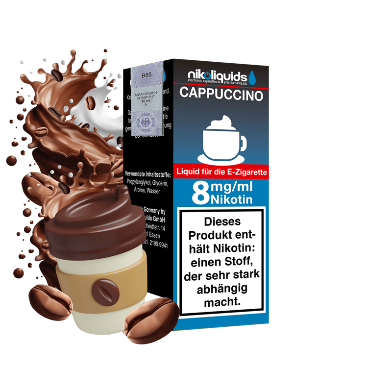 nikoliquids Cappuccino 70/30 - 10 ml E-Liquid