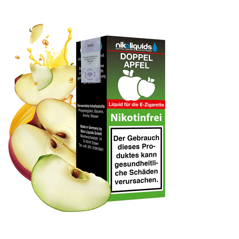 nikoliquids Doppel Apfel 70/30 - 10 ml E-Liquid