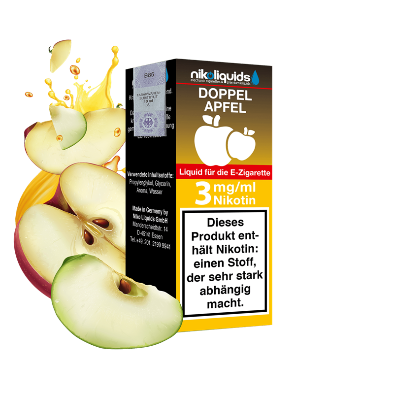 nikoliquids Doppel Apfel 70/30 - 10 ml E-Liquid