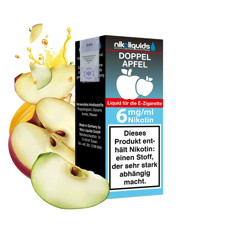 nikoliquids Doppel Apfel 70/30 - 10 ml E-Liquid
