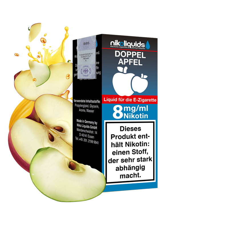 nikoliquids Doppel Apfel 70/30 - 10 ml E-Liquid