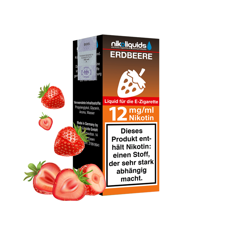 nikoliquids Erdbeere 70/30 - 10 ml E-Liquid