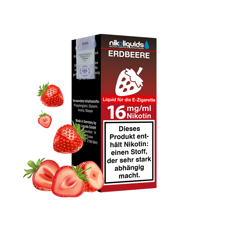 nikoliquids Erdbeere 70/30 - 10 ml E-Liquid