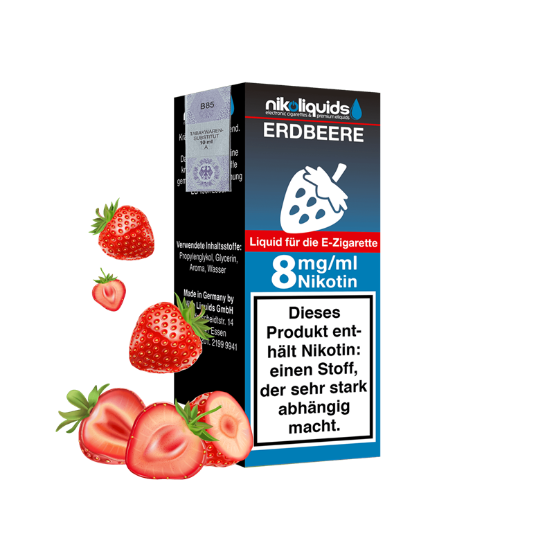 nikoliquids Erdbeere 70/30 - 10 ml E-Liquid