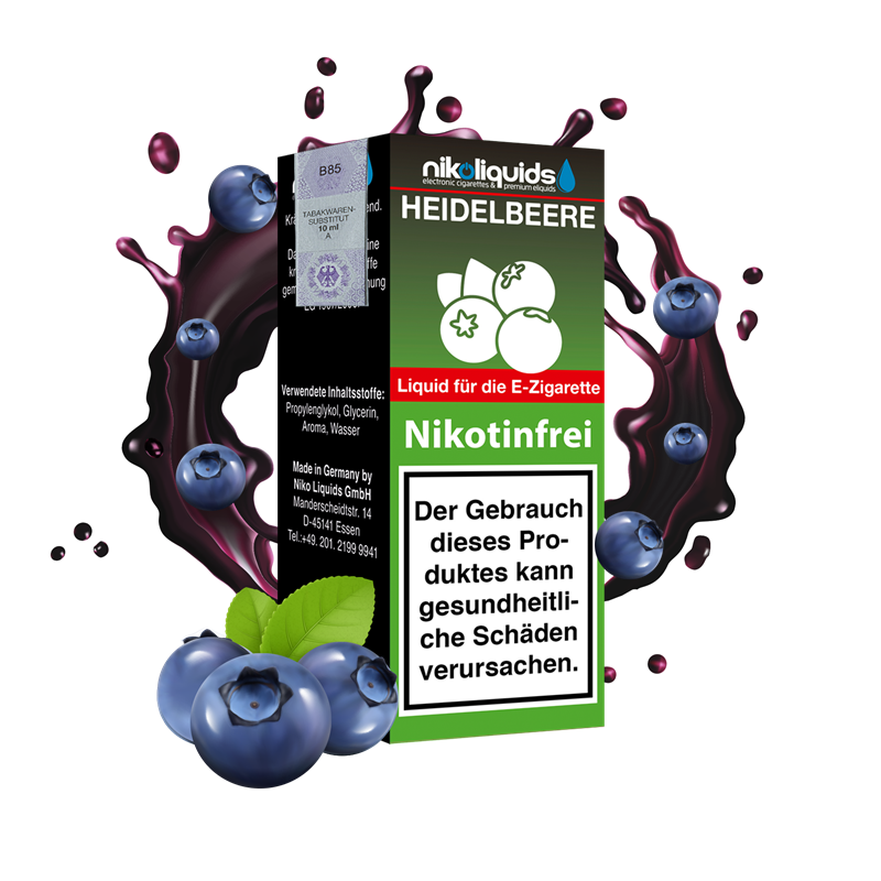 nikoliquids Heidelbeere 70/30 - 10 ml E-Liquid