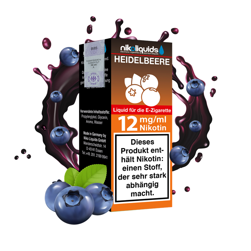 nikoliquids Heidelbeere 70/30 - 10 ml E-Liquid