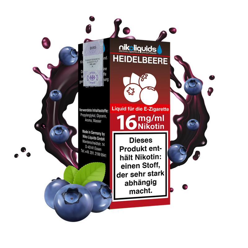 nikoliquids Heidelbeere 70/30 - 10 ml E-Liquid