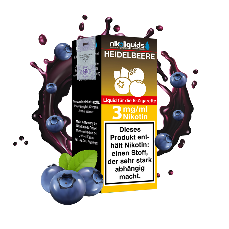 nikoliquids Heidelbeere 70/30 - 10 ml E-Liquid