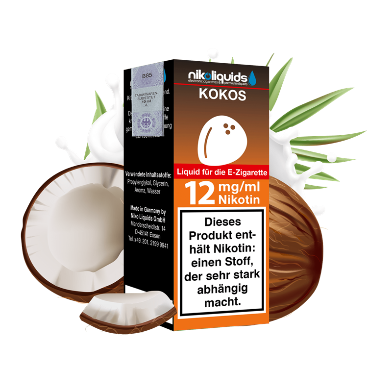 nikoliquids Kokos 70/30 - 10 ml E-Liquid
