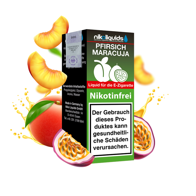 nikoliquids Pfirsich-Maracuja 70/30 - 10 ml E-Liquid
