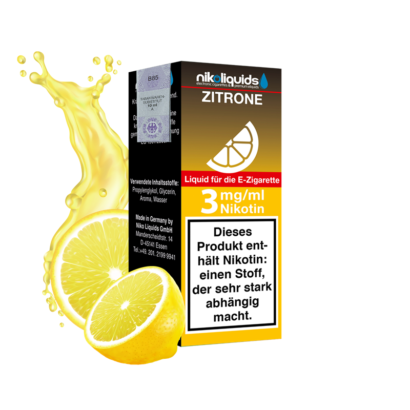 nikoliquids Zitrone 70/30 - 10 ml E-Liquid