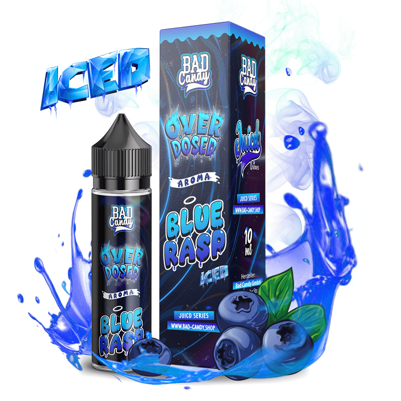 Bad Candy Aroma - OVERDOSED JUICD SERIES - Blue Rasp Iced - 10 ml Longfill